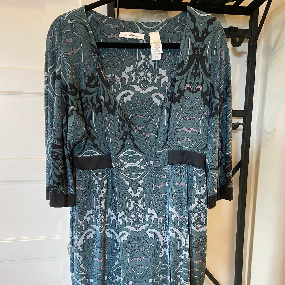 Well-Maintained Teal Dress from Laundry by Design, Size 10